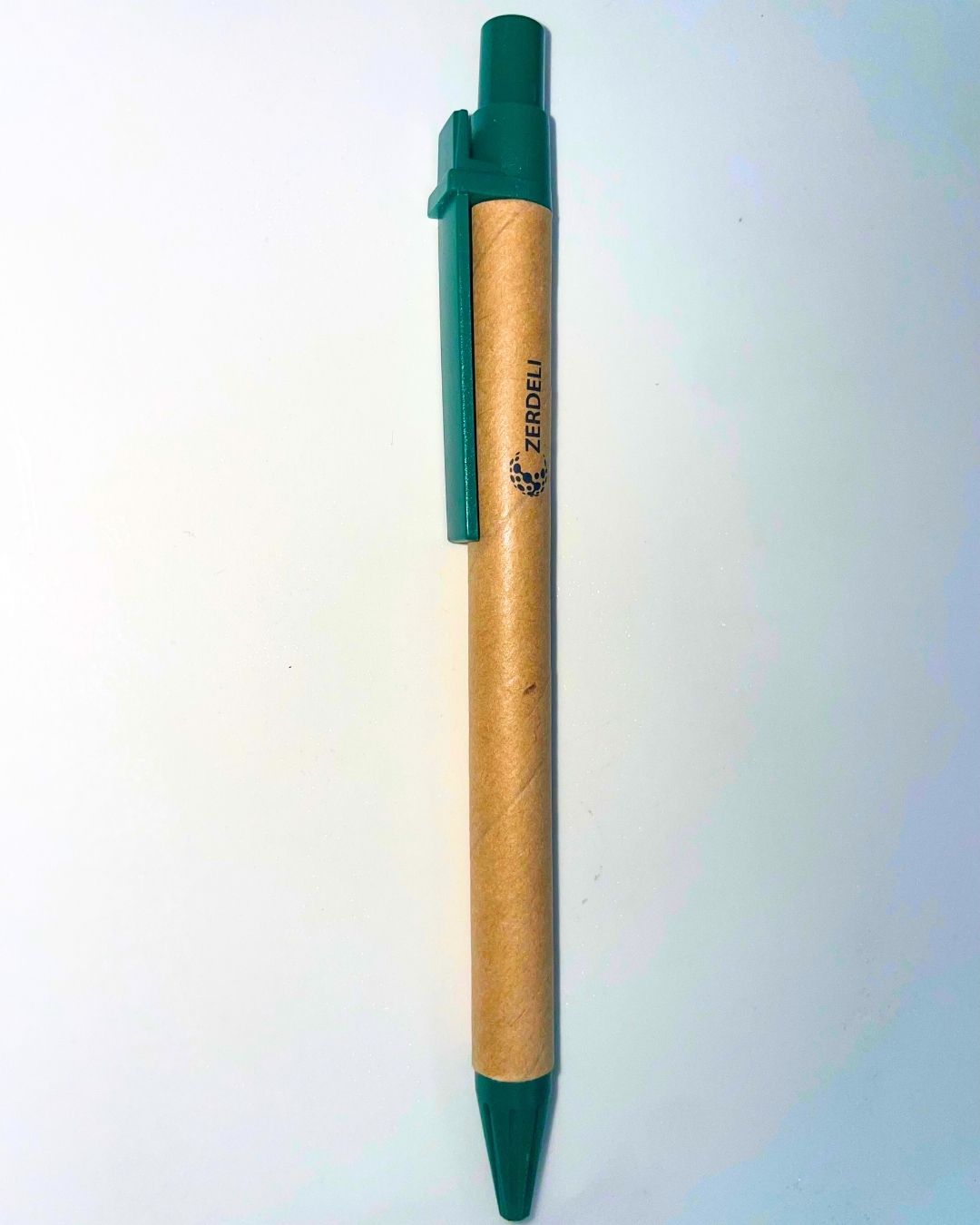 Эко-ручка шариковая ZERDELI (зеленая)